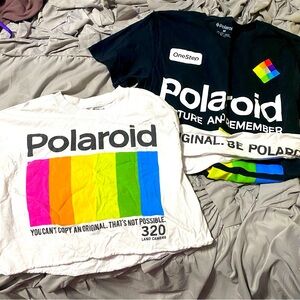 Polaroid T Shirt Bundle Lot Unisex Medium Small Vintage Y2K 90’s Vibes